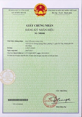 Hansamu Office LA Giày tây Emboss Oxford Đen