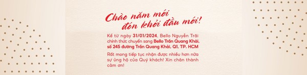 Bello Trần Quang Khải, quận 1, TP.HCM chính thức hoạt động từ 31/01/2024 thay thế Bello Nguyễn Trãi