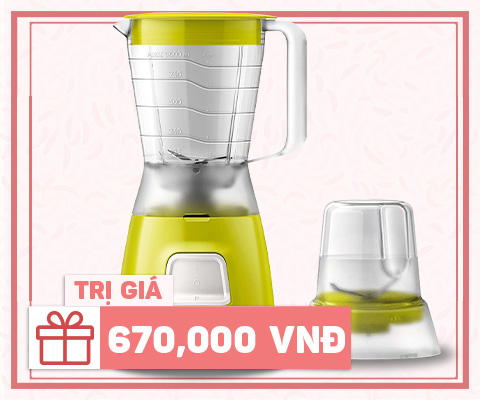 Tặng máy xay sinh tố Philips