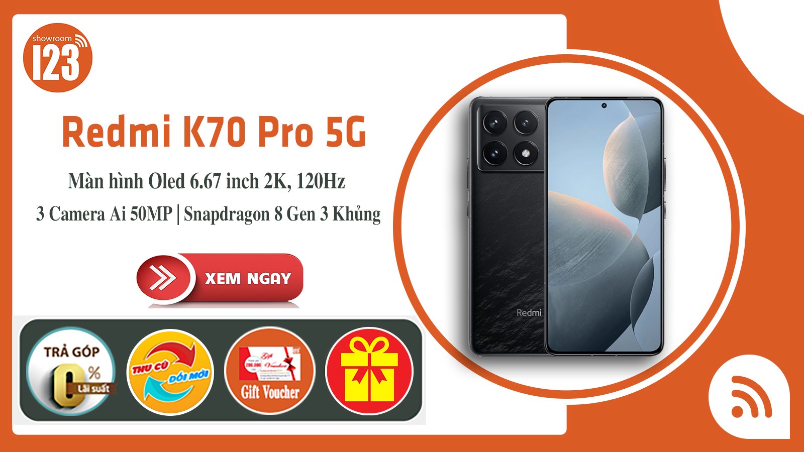 Redmi K70 Pro 5G <br> Khủng Long Bạo Chúa