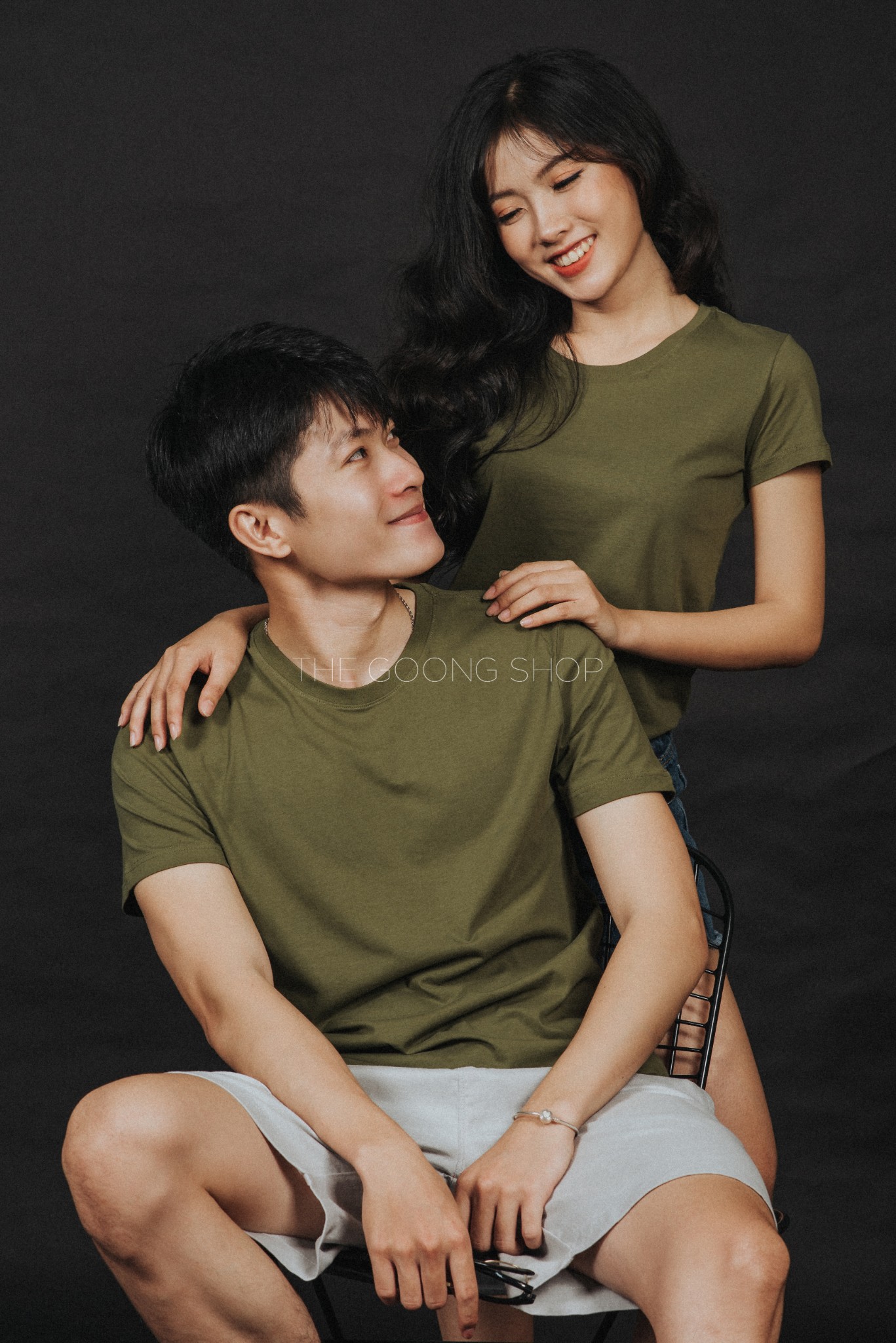 Áo couple Rêu