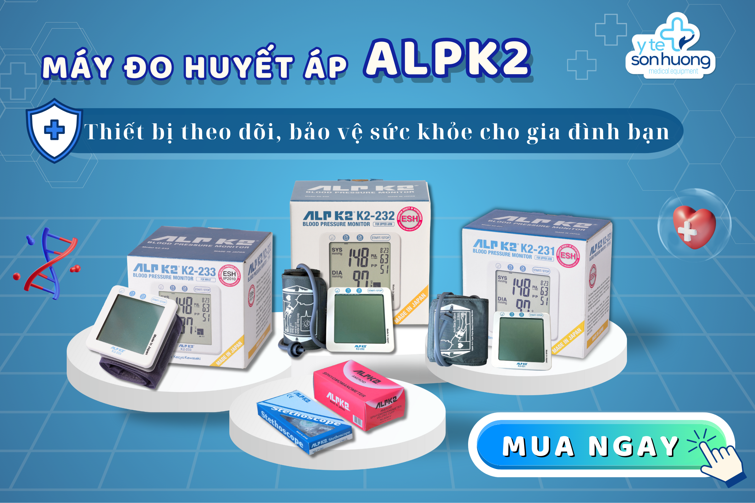 Máy đo huyết áp ALPK2 - MADE IN JAPAN