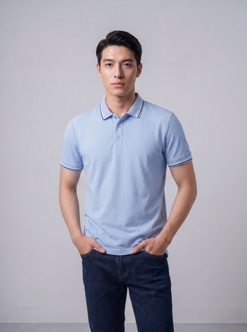Áo phông nam cộc tay May 10 mã 140125119FL LT Blue Áo phông nam cộc tay May 10 mã 140125119FL LT Blue