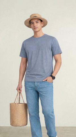 Áo T-SHIRT nam cộc tay May 10 mã 140126070LV Ghi Áo T-SHIRT nam cộc tay May 10 mã 140126070LV Ghi