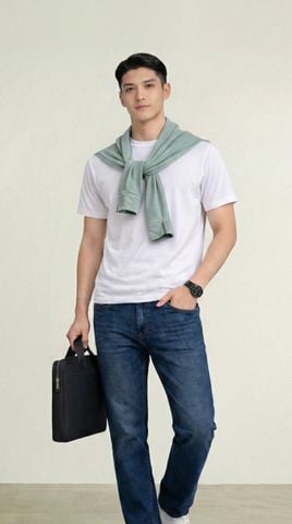 Áo T-SHIRT nam cộc tay May 10 mã 140126070LV Trắng Áo T-SHIRT nam cộc tay May 10 mã 140126070LV Trắng