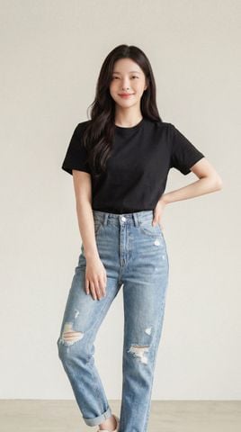 Áo T-Shirt nữ May 10 mã 140226069LV ĐEN Áo T-Shirt nữ May 10 mã 140226069LV ĐEN