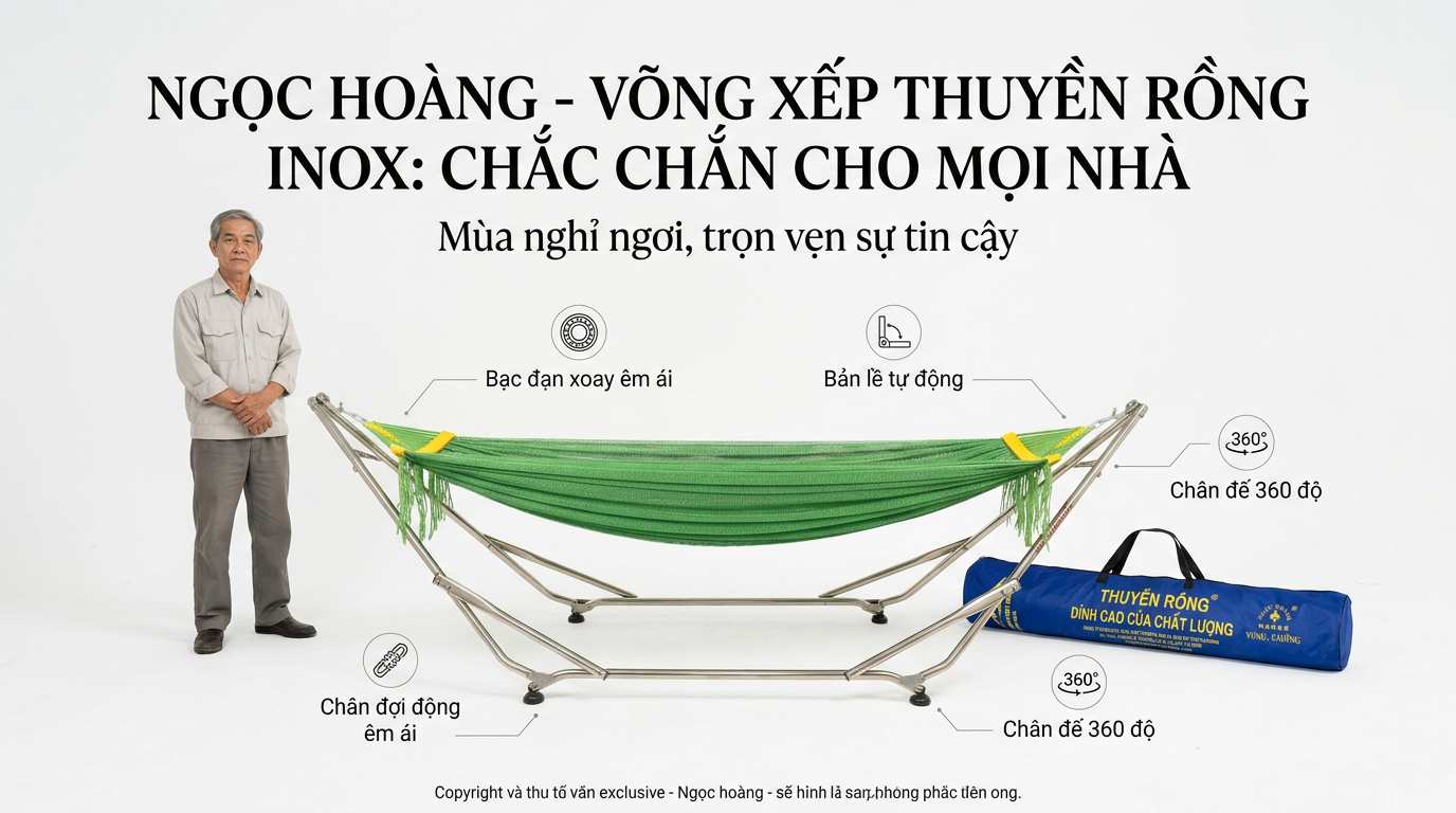 Võng xếp inox
