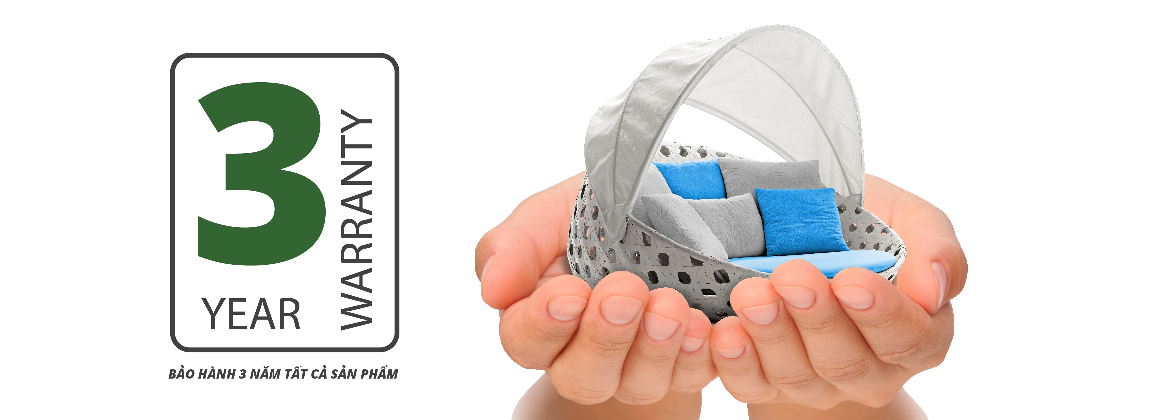 Articus bảo hành 3 năm toàn bộ các sản phẩm nội thất