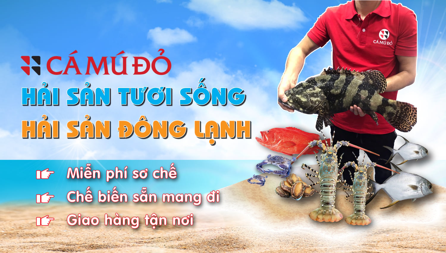 CÁ MÚ ĐỎ logo