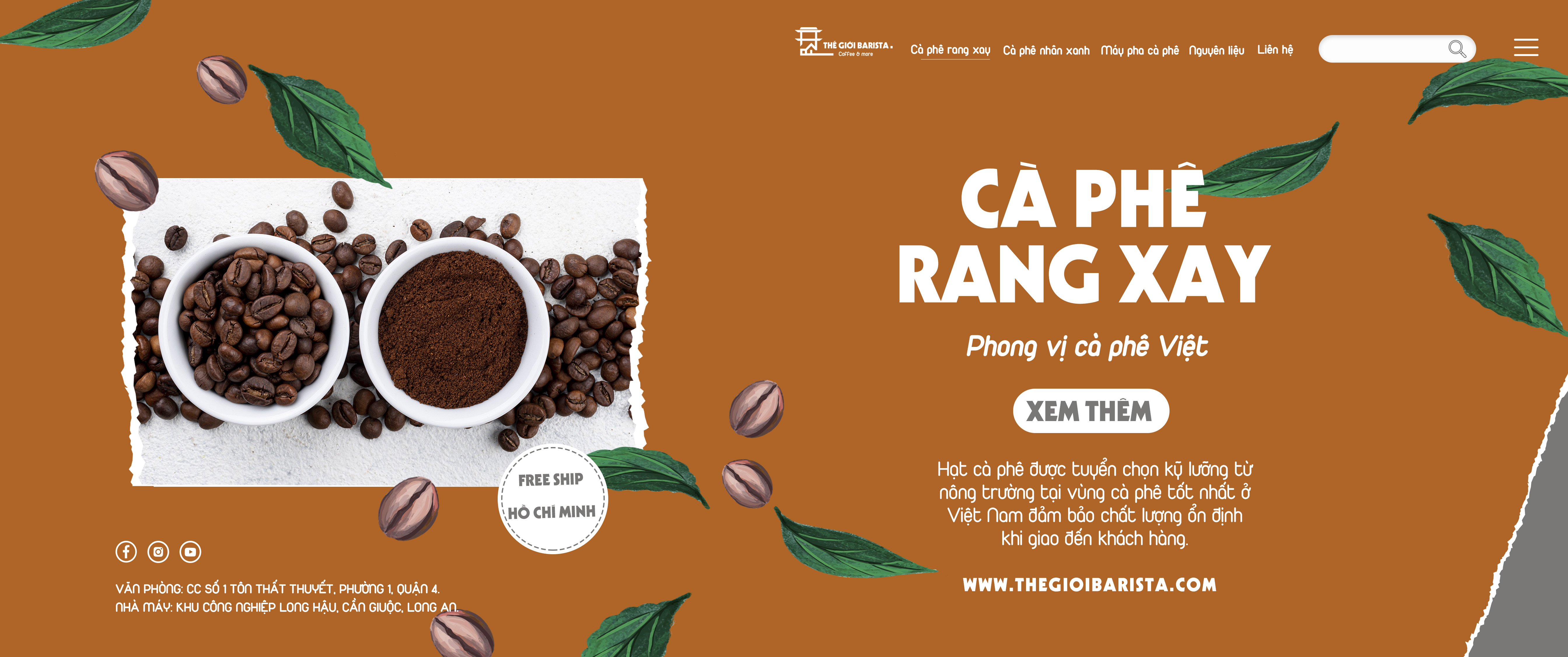 Cà phê rang xay Hồ Chí Minh