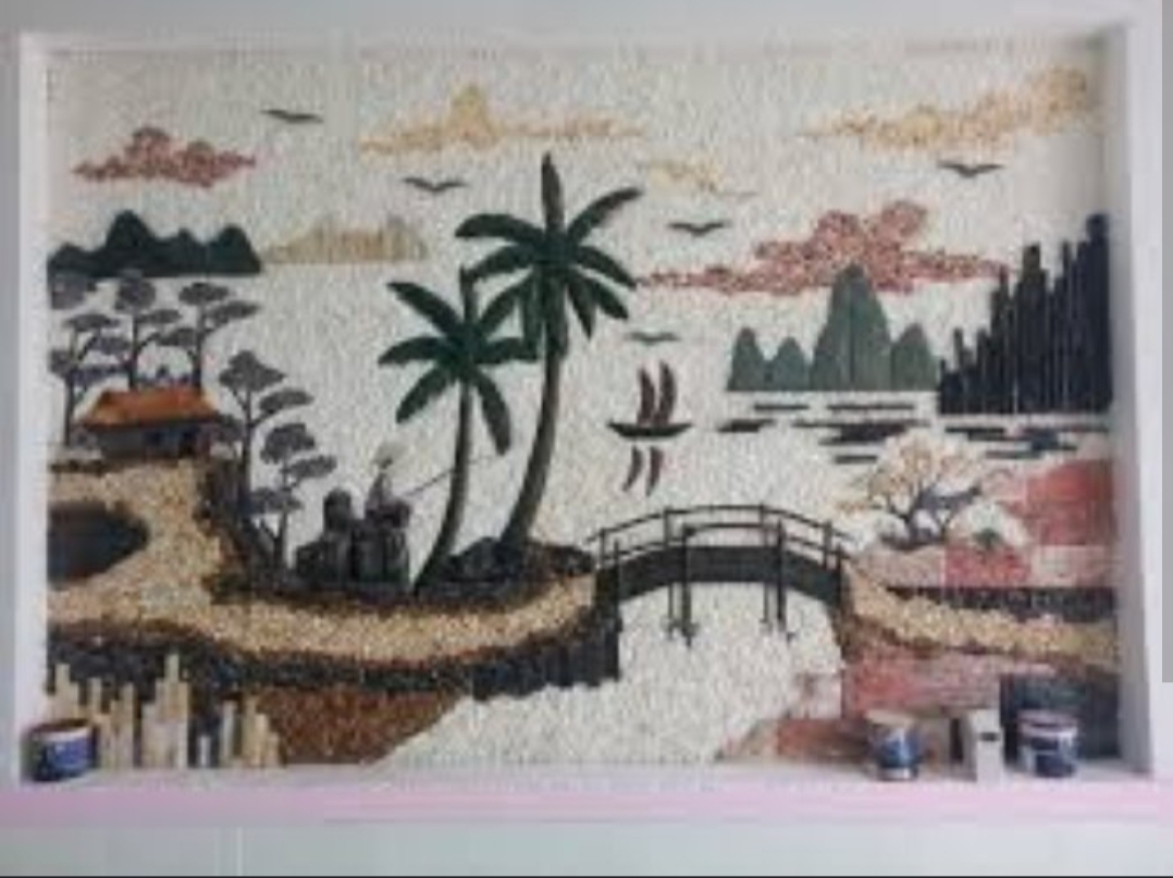 THI CÔNG TRANH ĐÁ ỐP TƯỜNG