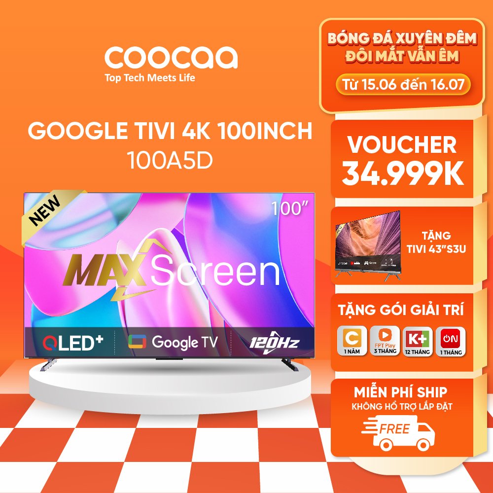 [New] Google Tivi 4K 100inch