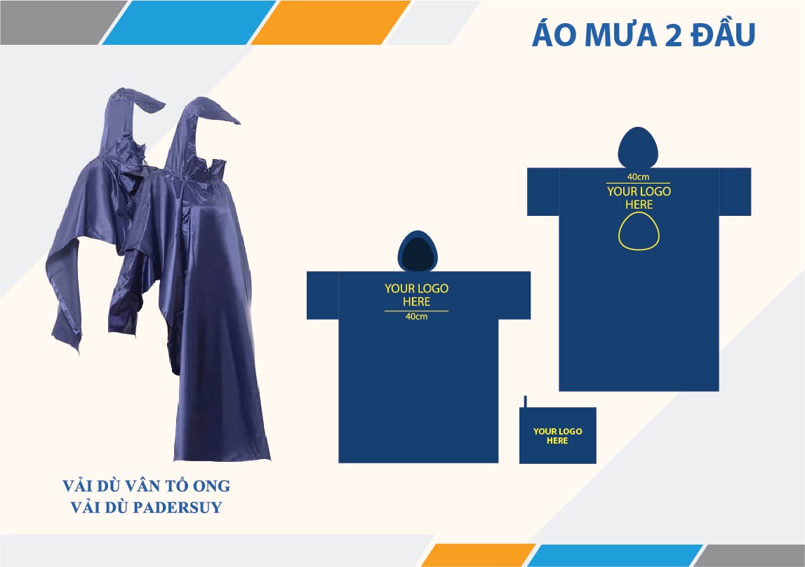 Áo mưa 02 đầu