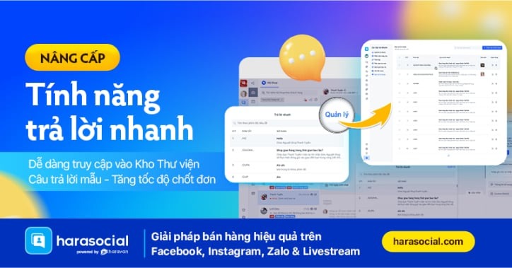 Nâng cấp tính năng trả lời nhanh