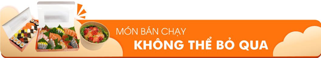 TOP 20 SUSHI & SASHIMI BEST SELLER