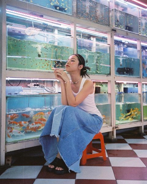 Her in 1970 Midi Skirt