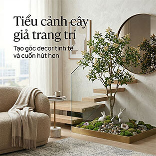 Tiểu cảnh giả trang trí