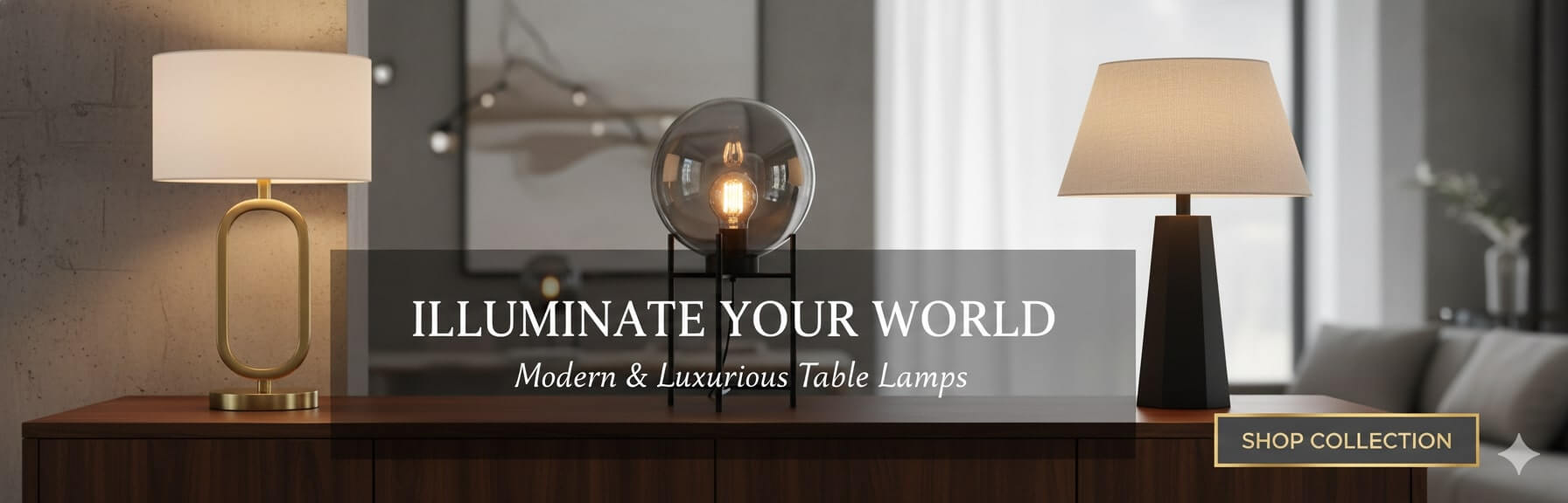 Đèn để bàn - Banner