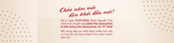 Bello Trần Quang Khải, quận 1, TP.HCM chính thức hoạt động từ 31/01/2024 thay thế Bello Nguyễn Trãi