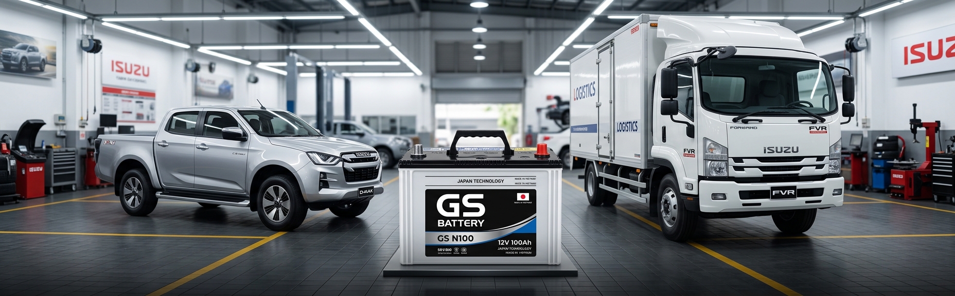 Ắc Quy Xe Isuzu chính hãng - Ắc Quy Phước Châu
