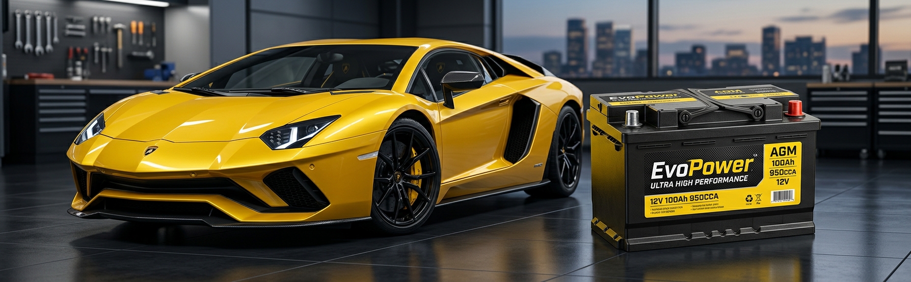 Ắc Quy Xe Lamborghini chính hãng - Ắc Quy Phước Châu
