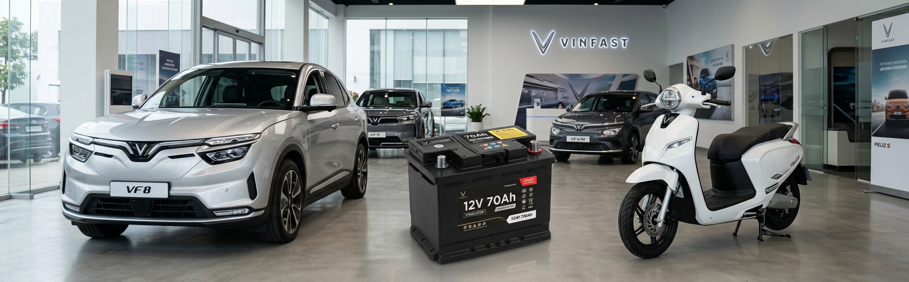 Ắc Quy Xe VinFast chính hãng - Ắc Quy Phước Châu