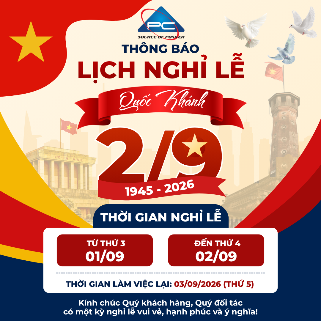 Thông báo lịch nghỉ lễ Quốc khánh 2/9