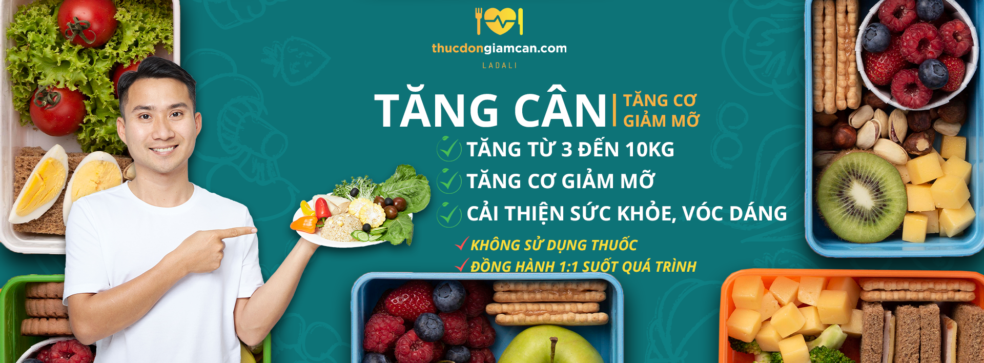 Thực đơn tăng cân ladali