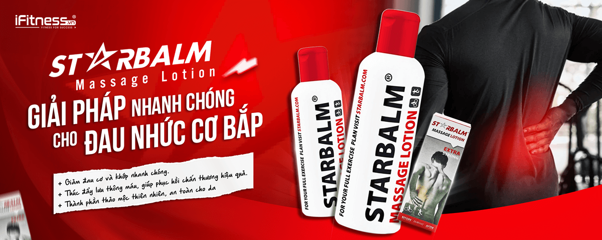 Kem massage giảm đau nhức cơ Starbalm Massage Lotion 200ml