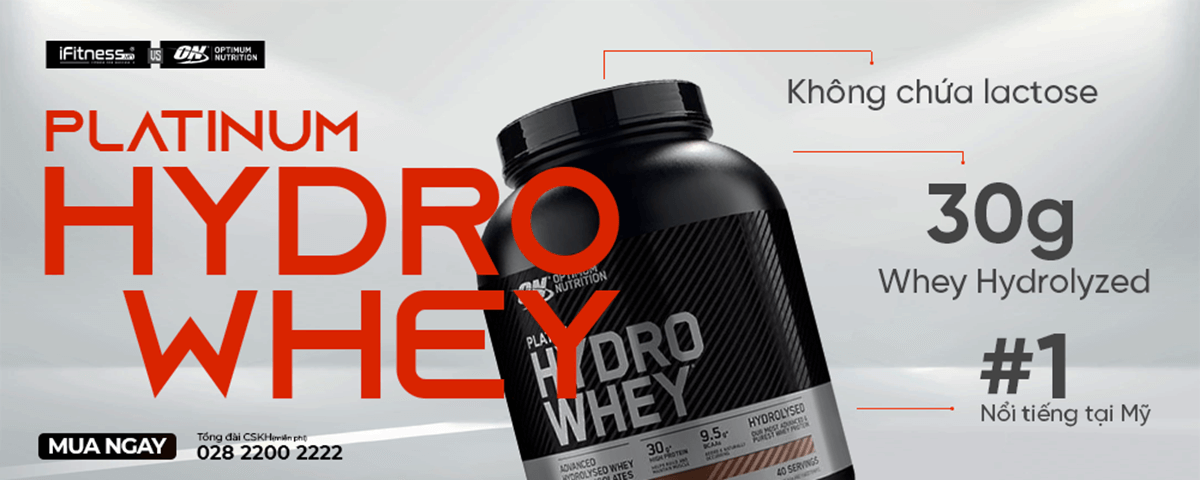  Platinum HydroWhey 3.5lbs (1.58kg) - Sữa tăng cơ #1 của ON 