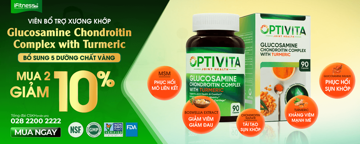 Viên Bổ Trợ Xương Khớp Optivita Glucosamine Chondroitin Complex with Turmeric Viên Bổ Trợ Xương Khớp Optivita Glucosamine Chondroitin Complex with Turmeric