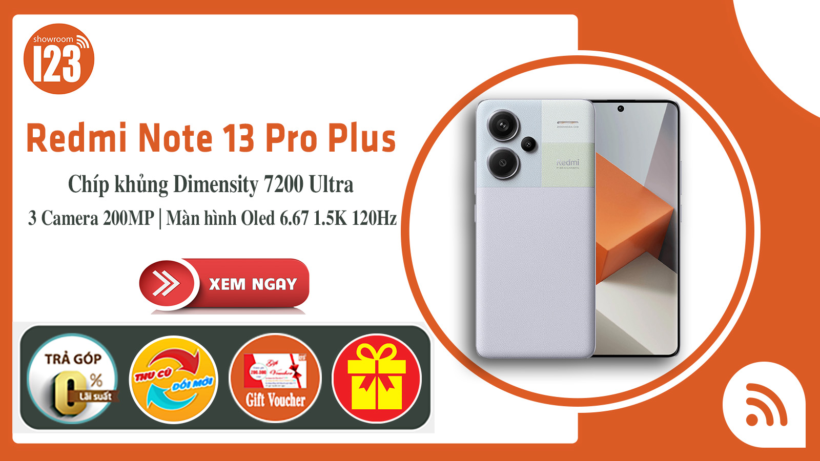 Redmi Note 13 Pro Plus <br> Siêu Phẩm Tầm Trung