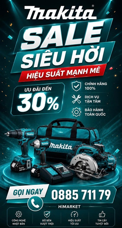 Banner phải makita
