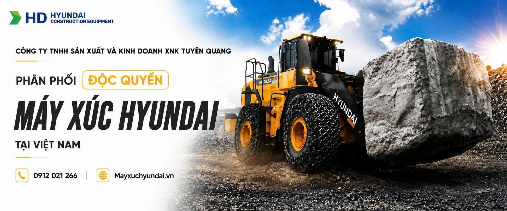 Nhà phân phối độc quyền Máy xúc Hyundai tại Việt Nam