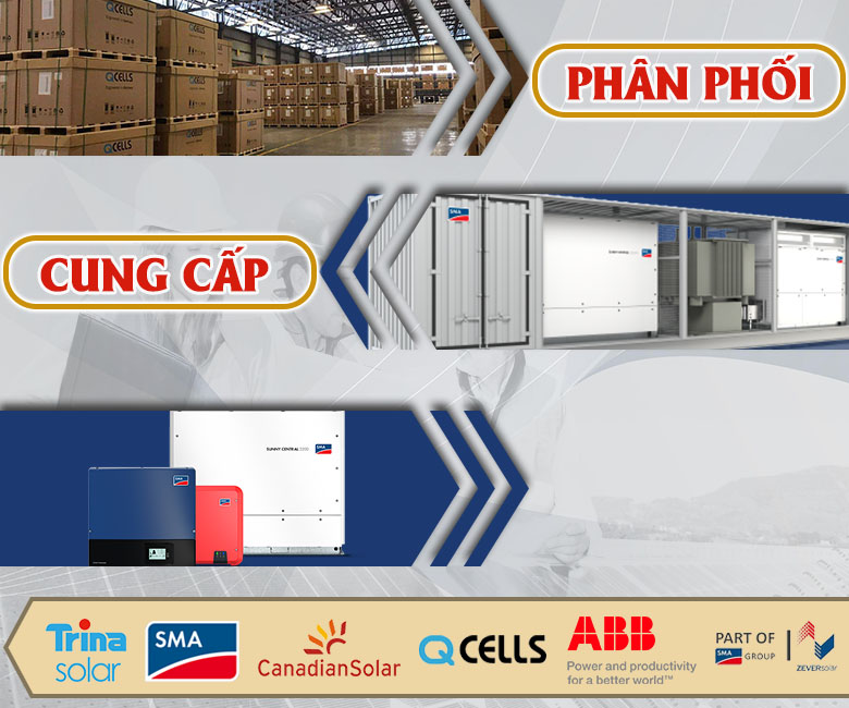Cung cấp, Phân phối tấm pin mặt trời, inverter hòa lưới