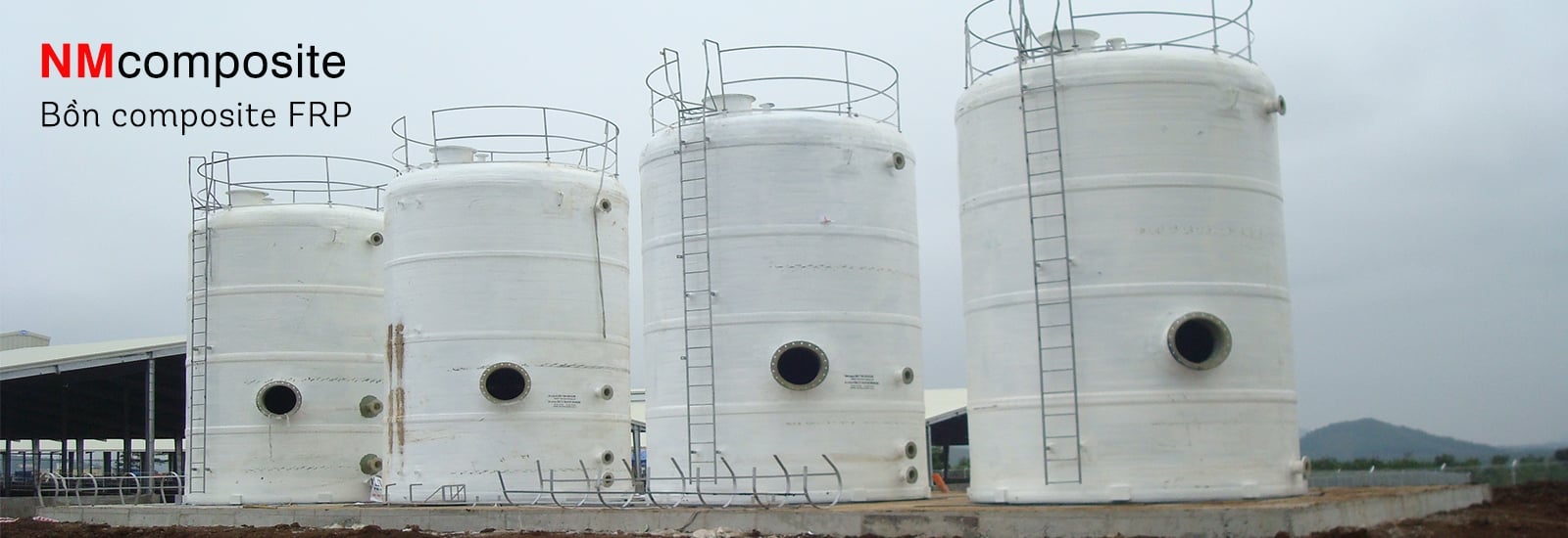 Bồn composite FRP chứa hóa chất, thực phẩm, xử lý nước thải