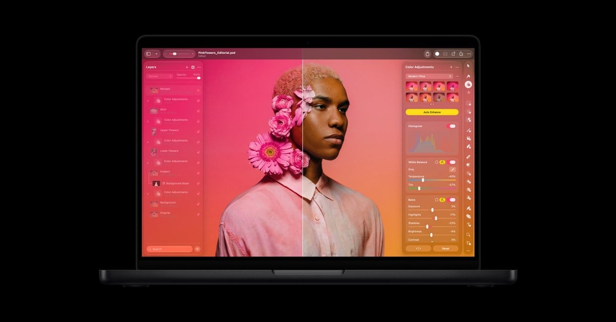 MacBook Pro M6 nặng 1,55 kg, so với M5 Pro, M5 Max và bản 16 inch