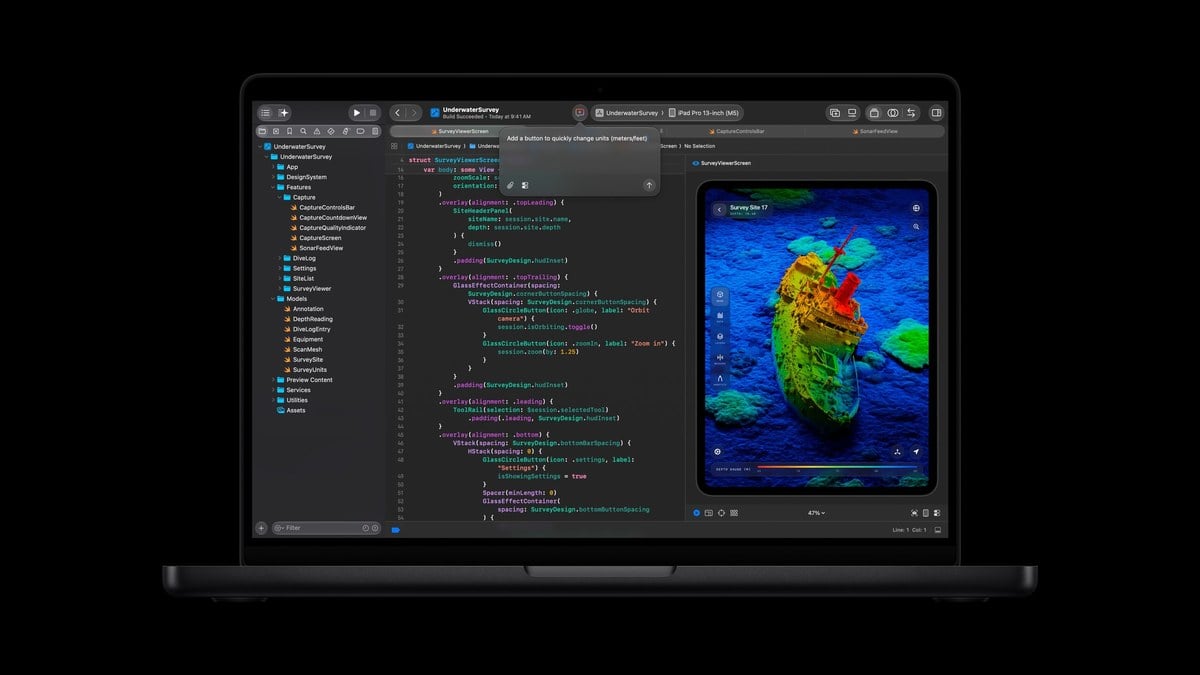 Xcode biên dịch mã trên M6 nhanh hơn M5 đến 1,3 lần