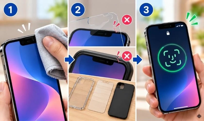 Cách sửa camera TrueDepth Face ID đã bị tắt