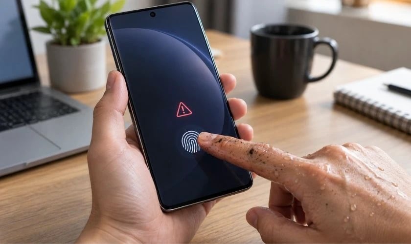 Cách xử lý Samsung thay màn xong không nhận vân tay