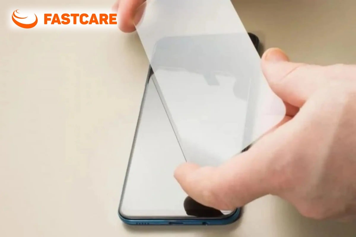 Minh họa kiểm tra kính dán và khu vực cảm biến iPhone