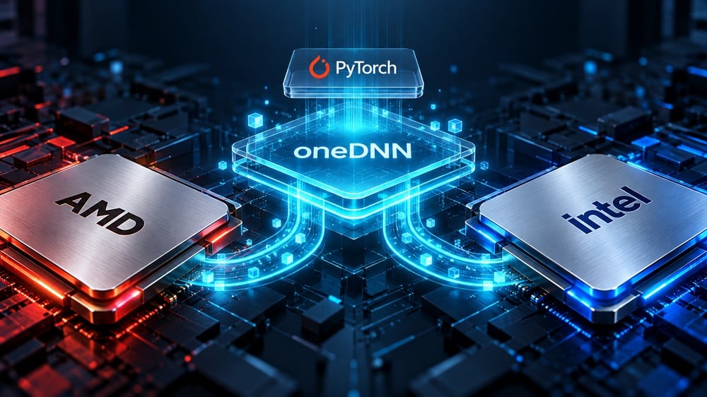 Minh họa AMD và Intel cùng tối ưu PyTorch qua oneDNN
