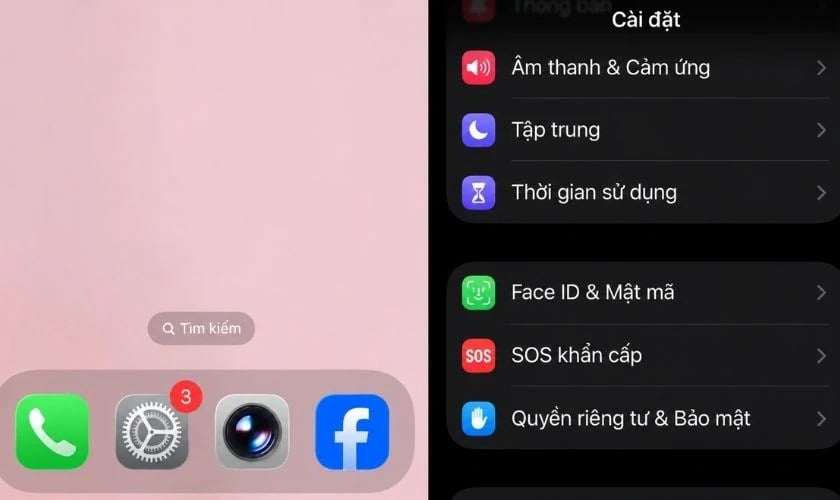 Kiểm tra cài đặt Face ID trên iPhone