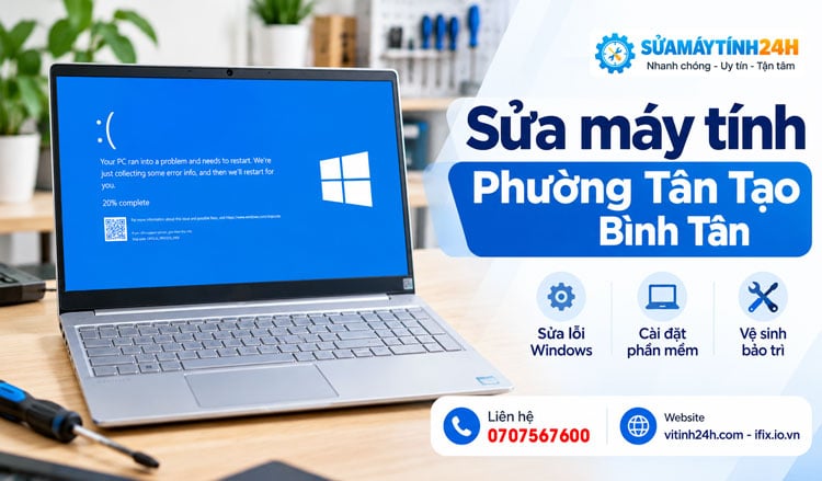 Sửa Máy Tính Phường Tân Tạo Bình Tân