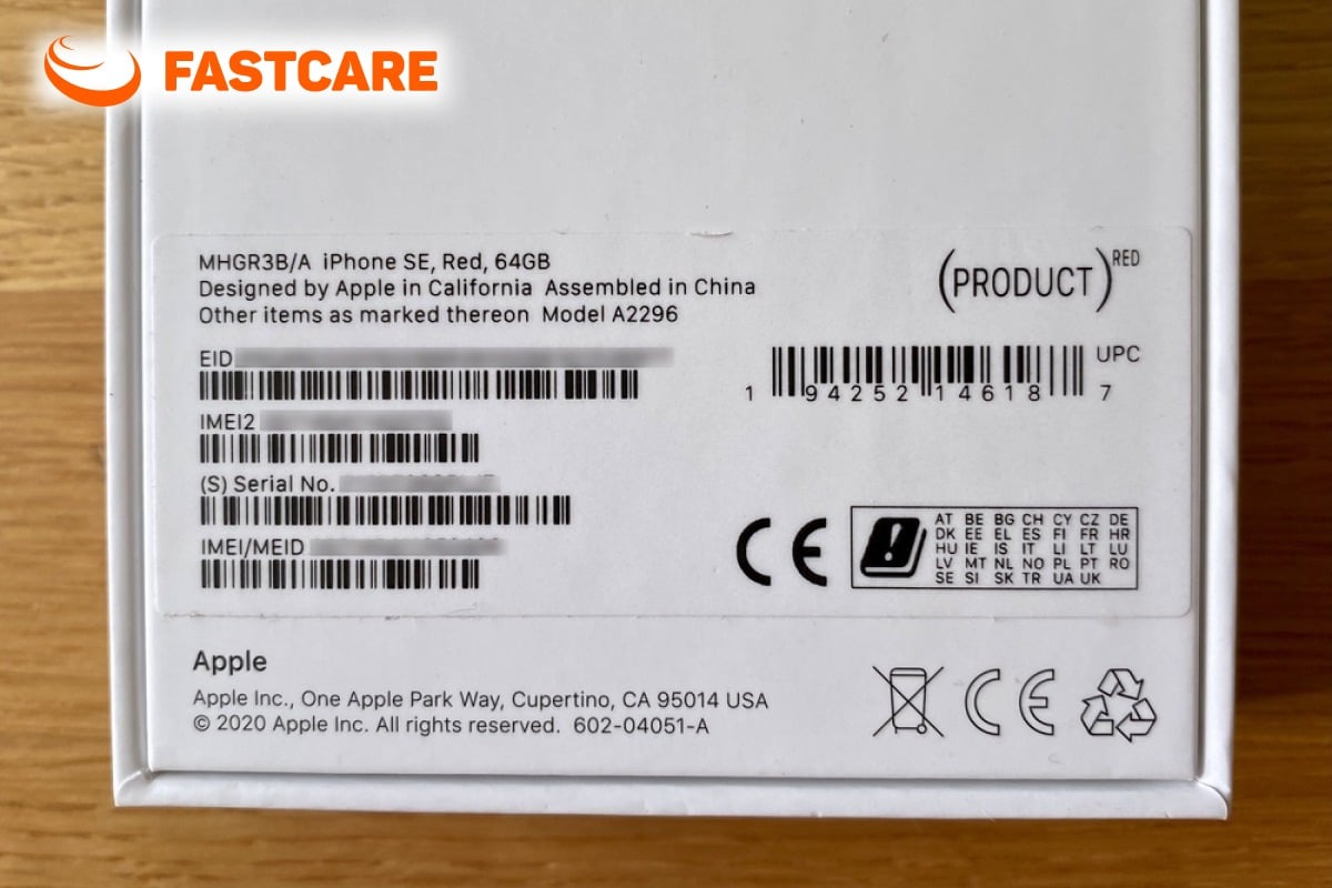 Minh họa đối chiếu thông tin nhận dạng giữa iPhone và hộp máy