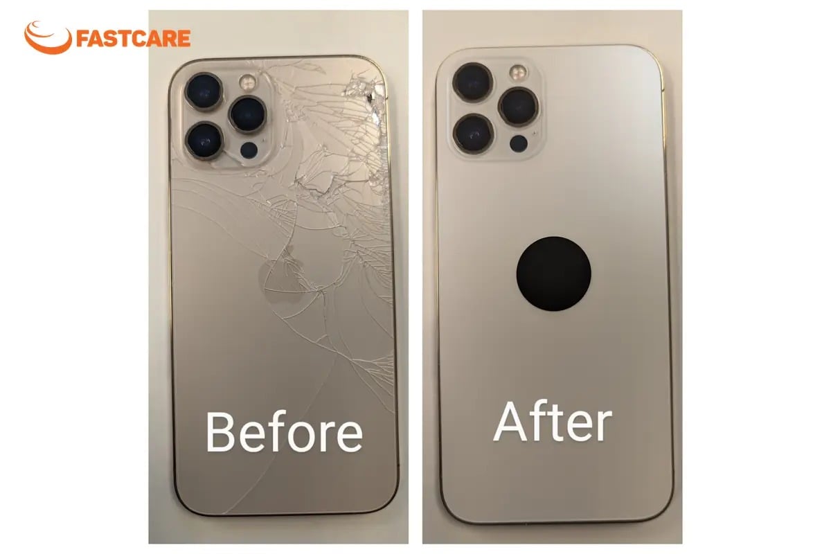 Vết nứt trên kính lưng iPhone