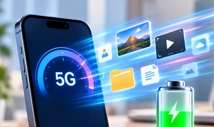 Vì sao sử dụng 5G khiến điện thoại hao pin nhanh hơn?