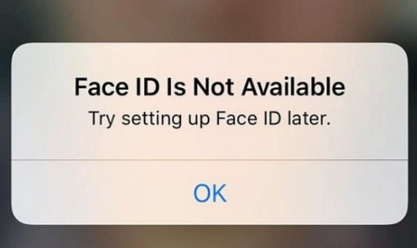 Camera TrueDepth Face ID đã bị tắt là lỗi gì?