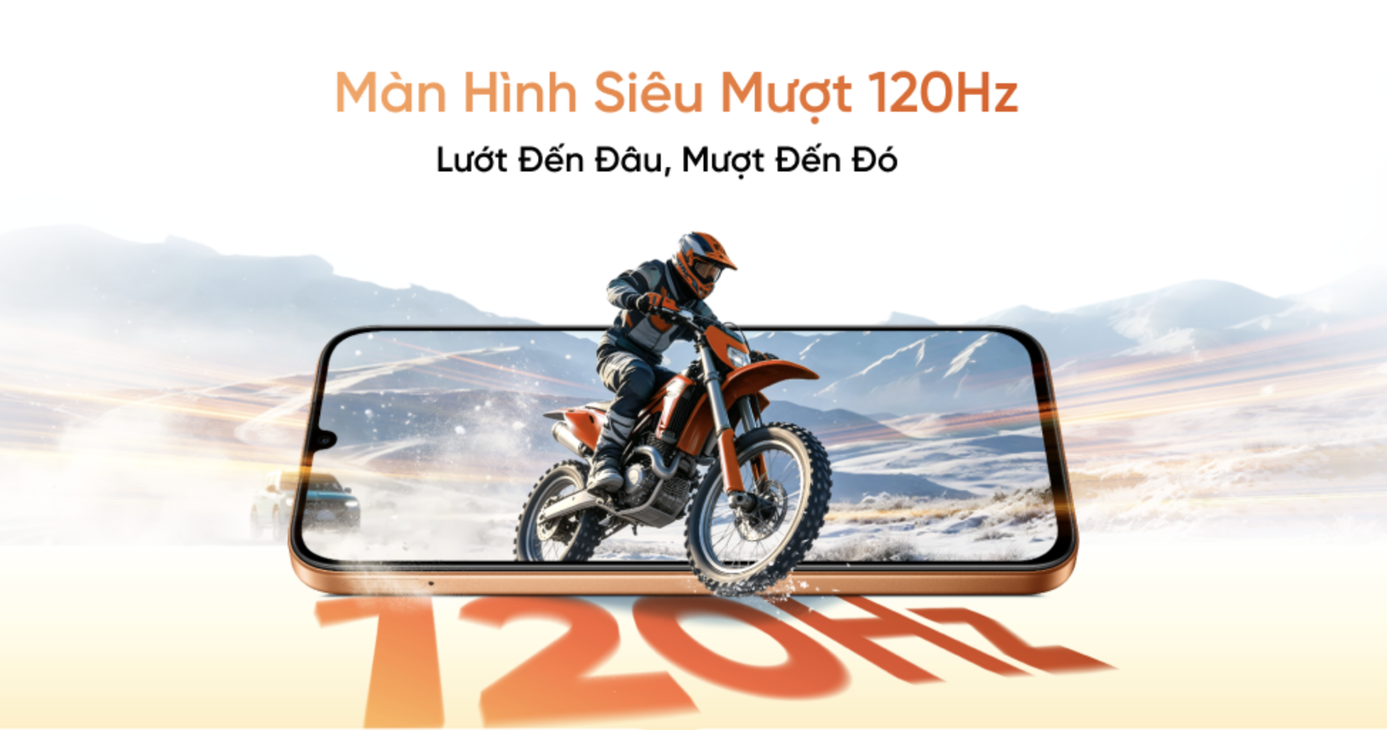 realme C01 có tần số quét 120 Hz.