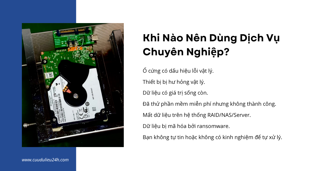 Khi nào nên dùng dịch vụ chuyên nghiệp?